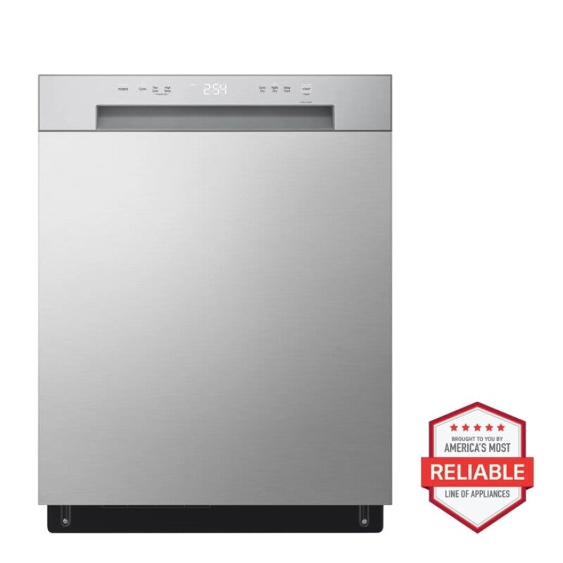 LG 24 Inch Front Control Dishwasher With Lodecibel Operation And Dynamic Dry™ - Stainless Look (LDFC2423V)