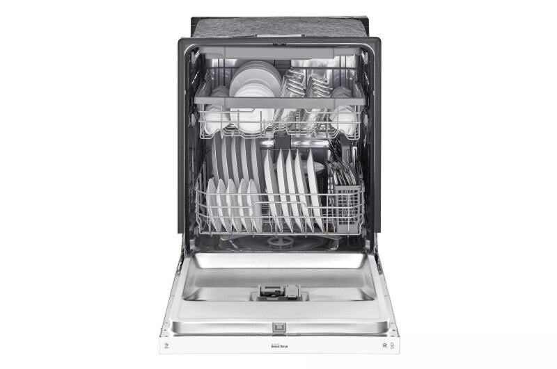 LG Front Control Dishwasher with QuadWash™ and 3rd Rack - White (LDFN4542W)