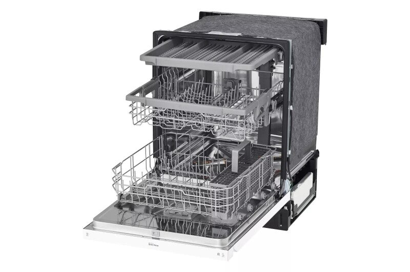 LG Front Control Dishwasher with QuadWash™ and 3rd Rack - White (LDFN4542W)