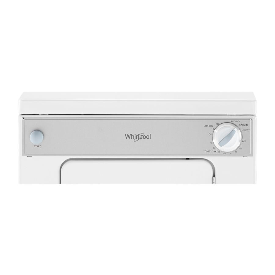 Whirlpool 3.4 cu. ft. Compact Front Load Dryer with Flexible Installation - White-on-White (LDR3822PQ)
