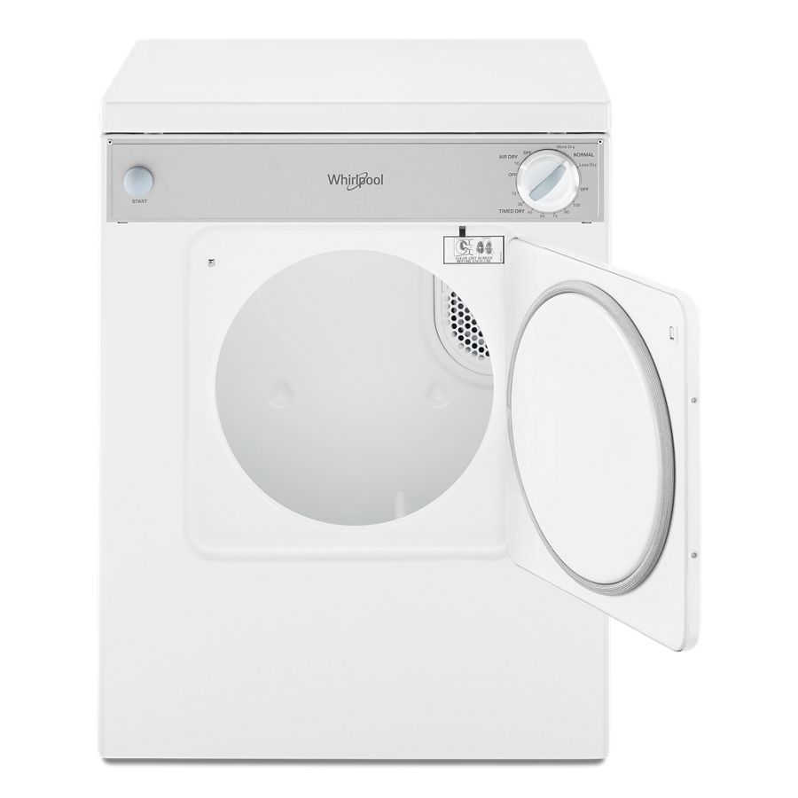 Whirlpool 3.4 cu. ft. Compact Front Load Dryer with Flexible Installation - White-on-White (LDR3822PQ)