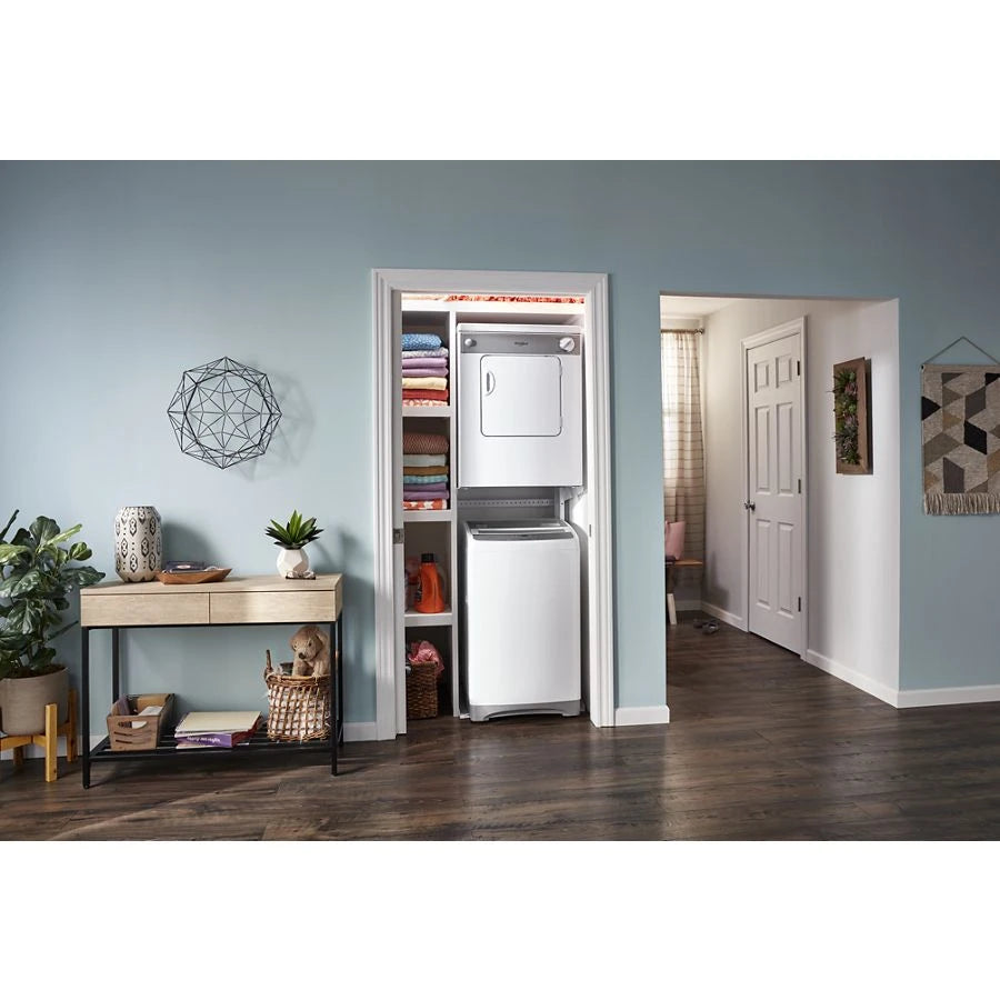 WHIRLPOOL 3.4 cu. ft. Compact Front Load Dryer with Flexible Installation - White-on-White (LDR3822PQ)