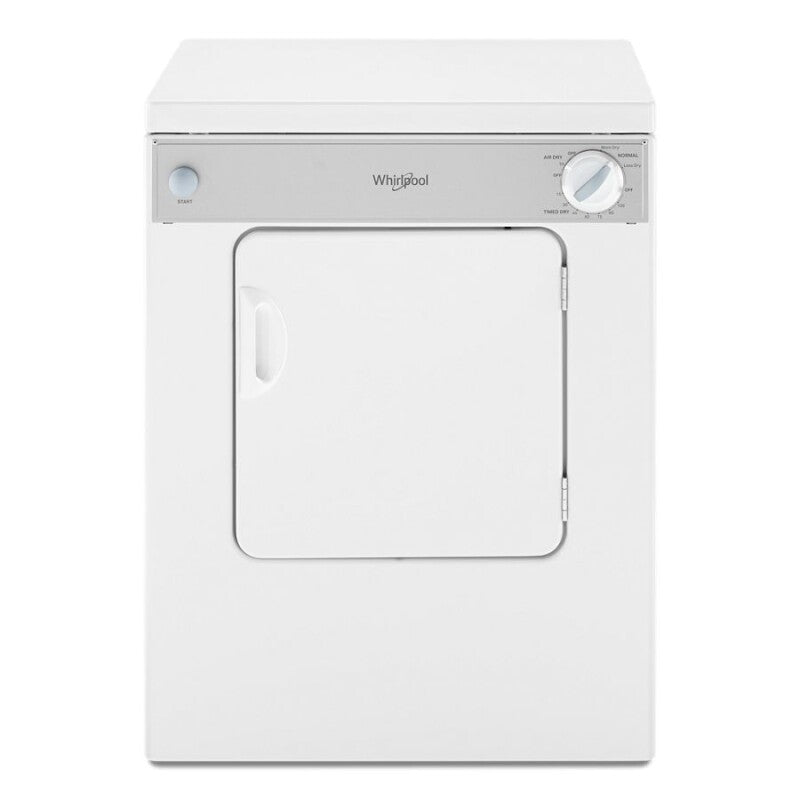 Whirlpool 3.4 cu. ft. Compact Front Load Dryer with Flexible Installation - White-on-White (LDR3822PQ)