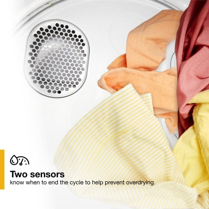 Whirlpool 3.4 cu. ft. Compact Front Load Dryer with Flexible Installation - White-on-White (LDR3822PQ)