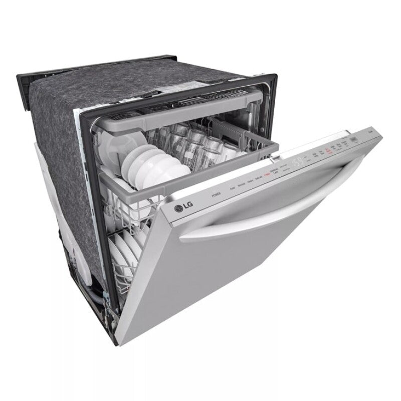 LG 24 Inch Quadwash® Top Control Dishwasher - Stainless Steel - Print Proof Stainless Steel (LDTH5554S)