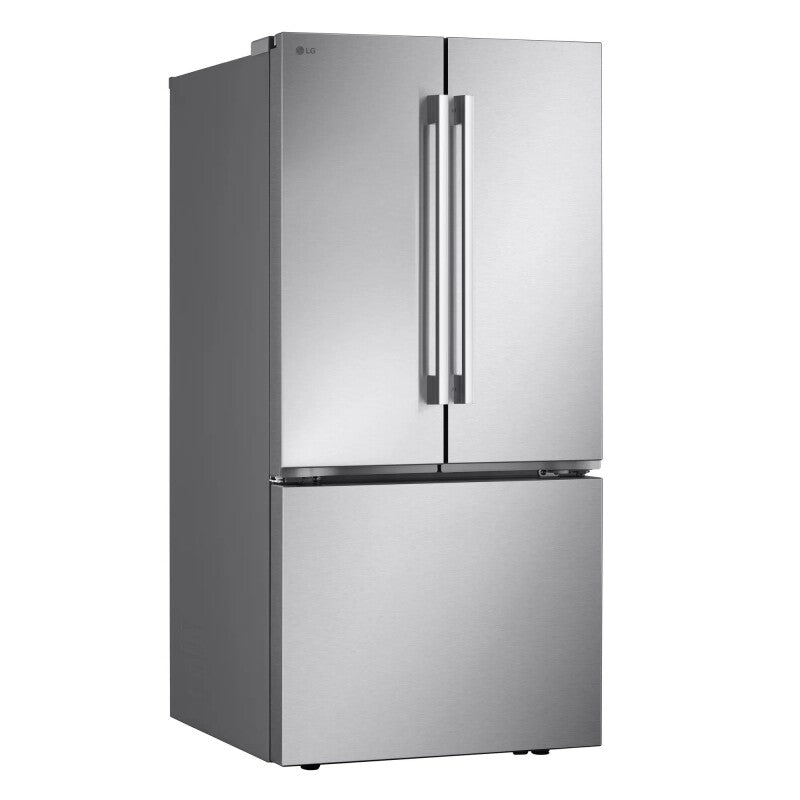LG 25 Cu. Ft. Standard-depth 3-door French Door Refrigerator With Hybrid Handle Design - Stainless Steel (LF25H6200S)