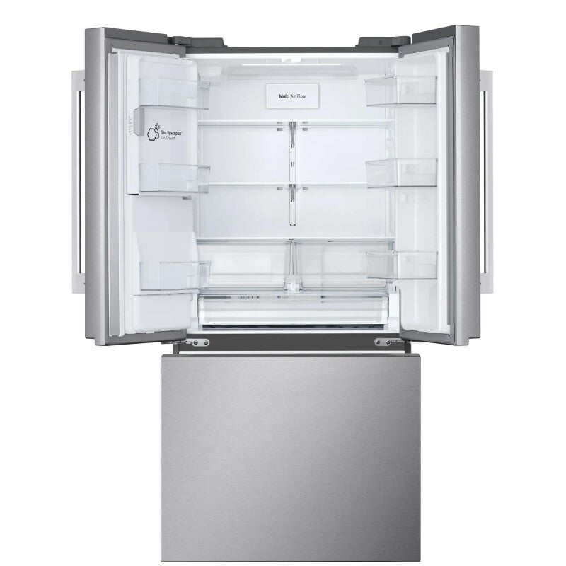 LG 25 Cu. Ft. Standard-depth Max™ 3-door French Door Refrigerator With External Ice And Water Dispenser - Print Proof Stainless Steel (LF25H6330S)