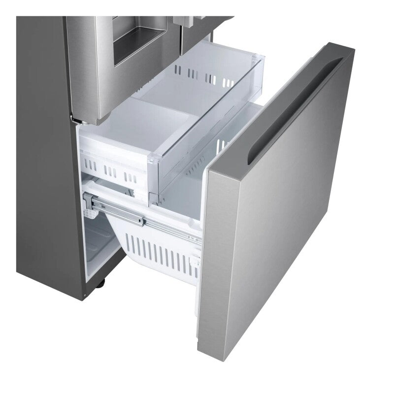 LG 25 Cu. Ft. Standard-depth Max™ 3-door French Door Refrigerator With External Ice And Water Dispenser - Print Proof Stainless Steel (LF25H6330S)