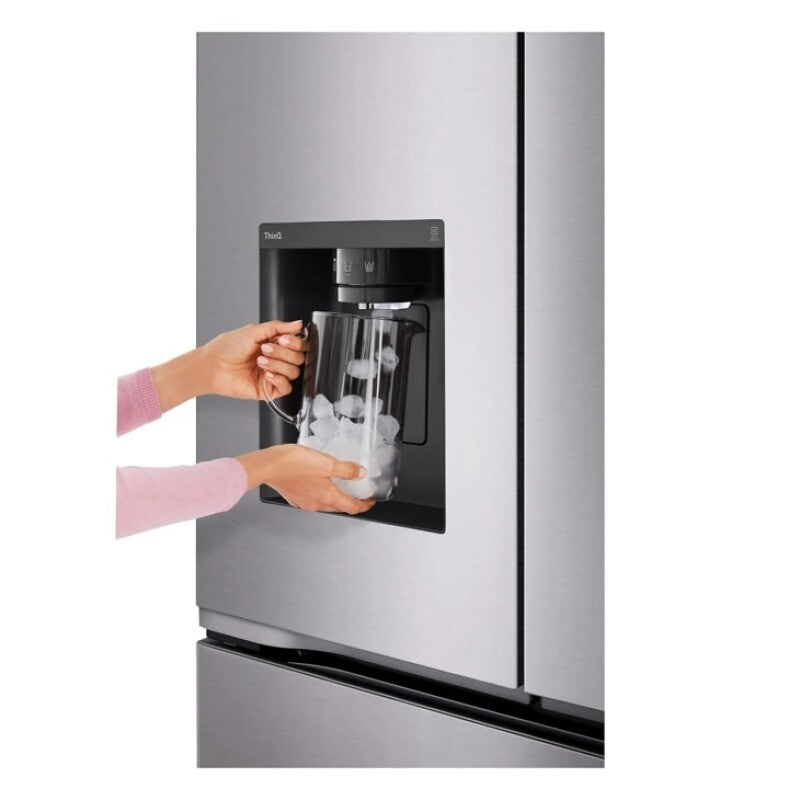 LG 26 Cu. Ft. Counter Depth Max 3-door French Door Refrigerator With Ice And Water Dispenser - Stainless Look (LF26C6230V)