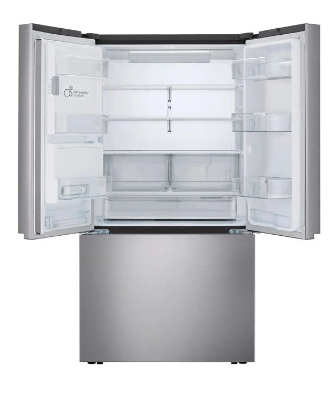 LG 26 Cu. Ft. Counter Depth Max 3-door French Door Refrigerator With Ice And Water Dispenser - Stainless Look (LF26C6230V)