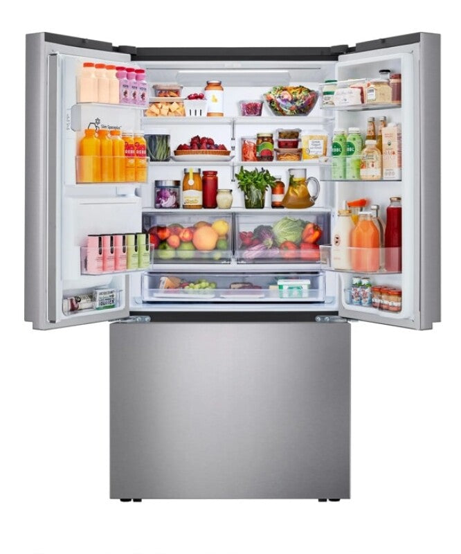 LG 26 Cu. Ft. Counter Depth Max 3-door French Door Refrigerator With Ice And Water Dispenser - Stainless Look (LF26C6230V)