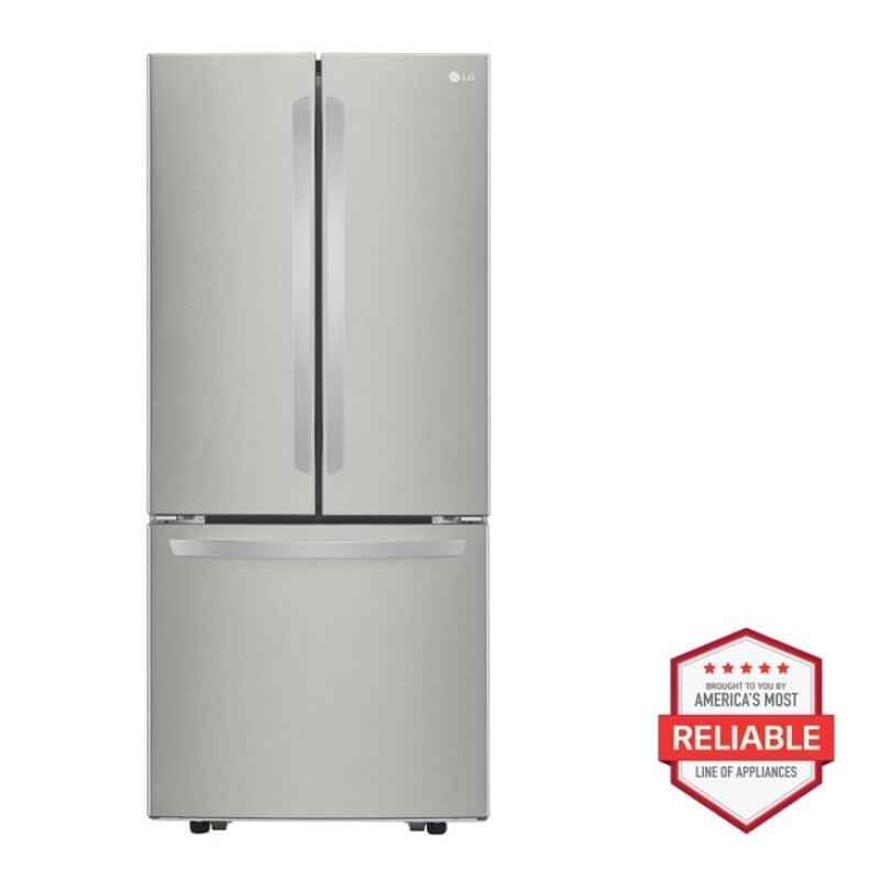 LG 22 Cu. Ft. 30 Inch Wide French Door Refrigerator - Stainless Steel - Stainless Steel (LFCS22520S)