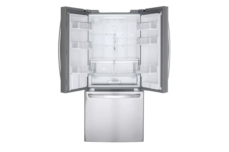 LG 22 cu.ft. Capacity 3-Door French Door Refrigerator LFDS22520S - Stainless Steel (LFDS22520S)