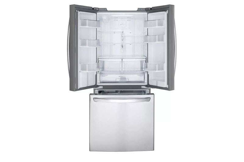 LG 22 cu.ft. Capacity 3-Door French Door Refrigerator LFDS22520S - Stainless Steel (LFDS22520S)
