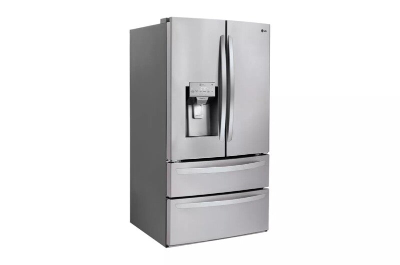 LG 28 Cu. Ft. 4-door French Door, Standard Depth, Ice & Water, Double Freezer, Stainless Steel - Stainless Steel (LMXS28626S)