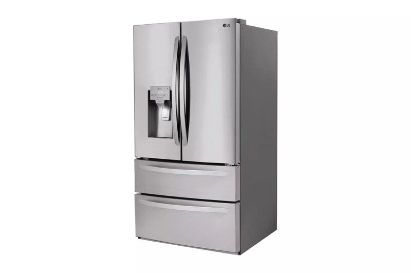LG 28 Cu. Ft. 4-door French Door, Standard Depth, Ice & Water, Double Freezer, Stainless Steel - Stainless Steel (LMXS28626S)