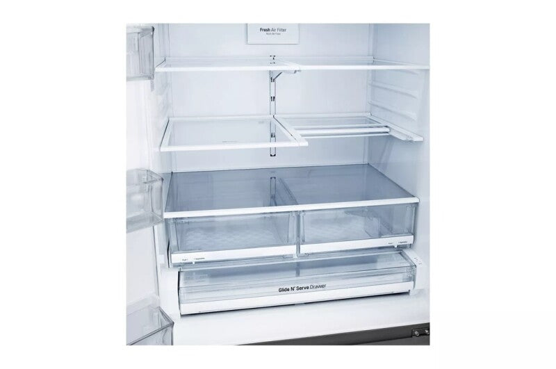 LG 28 Cu. Ft. 4-door French Door, Standard Depth, Ice & Water, Double Freezer, Stainless Steel - Stainless Steel (LMXS28626S)