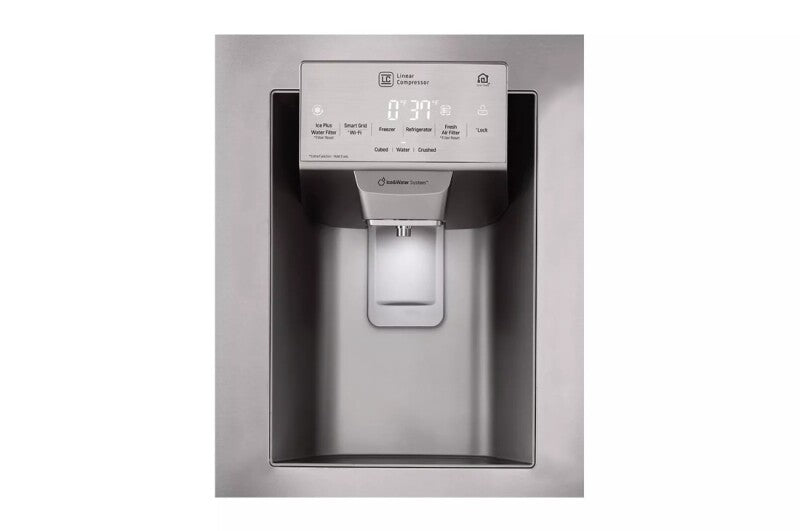 LG 28 Cu. Ft. 4-door French Door, Standard Depth, Ice & Water, Double Freezer, Stainless Steel - Stainless Steel (LMXS28626S)