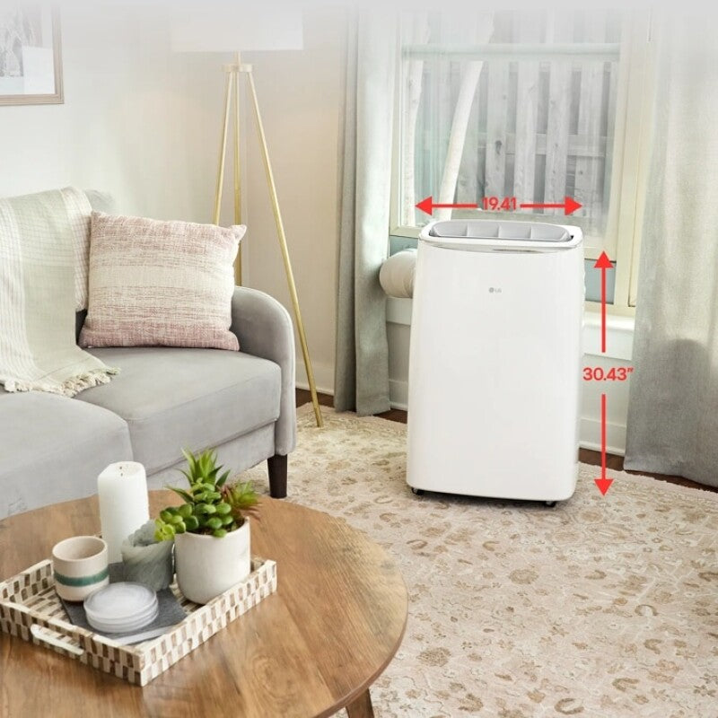 LG 10,000 BTU DUAL Inverter Smart Wi-Fi Portable Air Conditioner - White (LP1419IVSM)