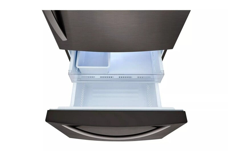 LG 26 cu. ft. Bottom Freezer Refrigerator - Black Stainless Steel (LRDCS2603D)