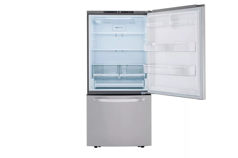 LG 26 Cu. Ft. 33 Inch Wide Bottom Freezer Refrigerator - Stainless Steel - Stainless Steel (LRDCS2603S)