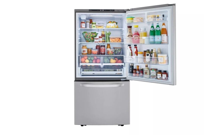 LG 26 Cu. Ft. 33 Inch Wide Bottom Freezer Refrigerator - Stainless Steel - Stainless Steel (LRDCS2603S)