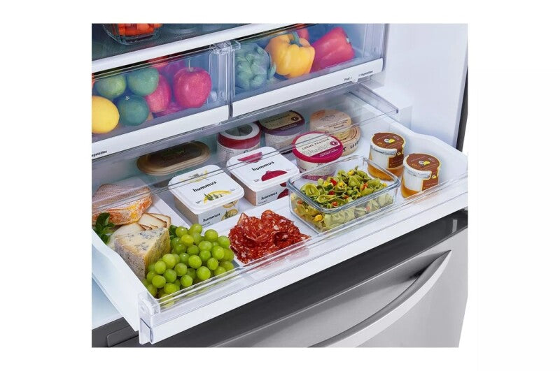 LG 26 Cu. Ft. 33 Inch Wide Bottom Freezer Refrigerator - Stainless Steel - Stainless Steel (LRDCS2603S)