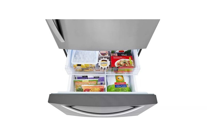 LG 26 Cu. Ft. 33 Inch Wide Bottom Freezer Refrigerator - Stainless Steel - Stainless Steel (LRDCS2603S)