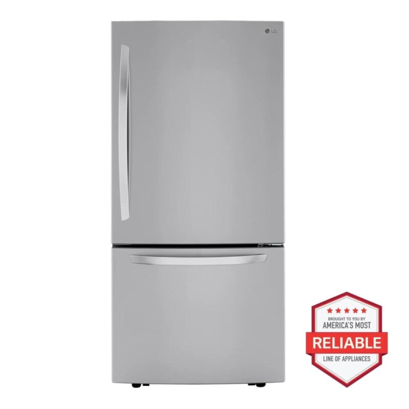 LG 26 Cu. Ft. 33 Inch Wide Bottom Freezer Refrigerator - Stainless Steel - Stainless Steel (LRDCS2603S)