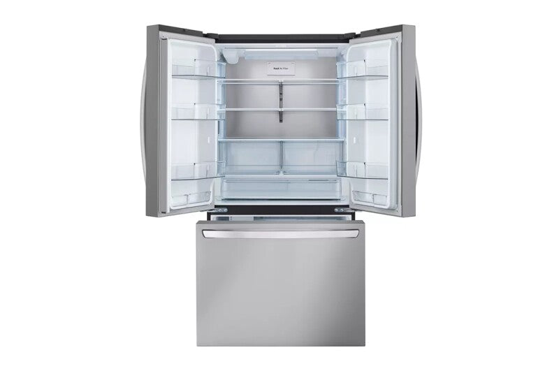 LG 27 cu. ft. Smart Counter-Depth MAX™ French Door Refrigerator - Print Proof Stainless Steel (LRFLC2706S)