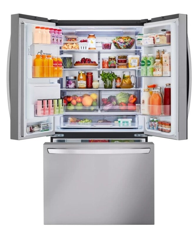 LG 31 Cu. Ft. Smart Standard-depth Max™ French Door Refrigerator With Dual Ice - Stainless Steel (LRFXS3106S)