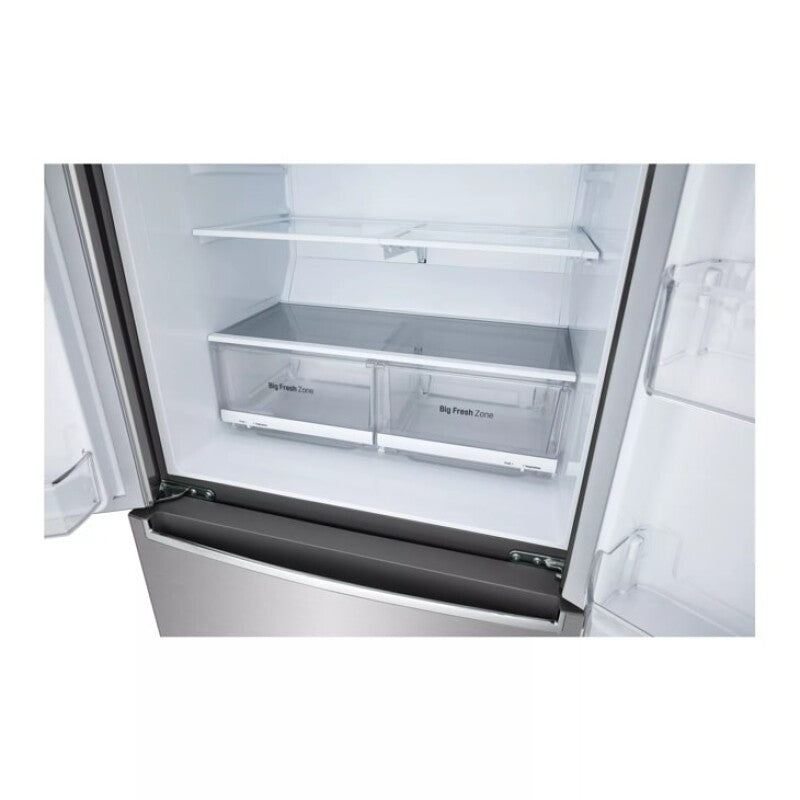 LG 19 cu. ft. Counter-Depth French Door Refrigerator with Door Cooling+ - Stainless Steel (LRMNC1803S)