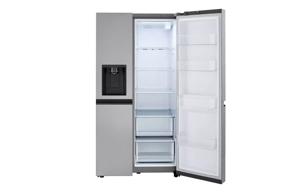 LG 27 cu. ft. Side-by-Side Refrigerator with Smooth Touch Ice Dispenser - Stainless Steel Look (LRSXS2706V)