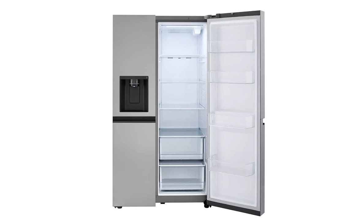 LG 27 cu. ft. Side-by-Side Refrigerator with Smooth Touch Ice Dispenser - Stainless Steel Look (LRSXS2706V)