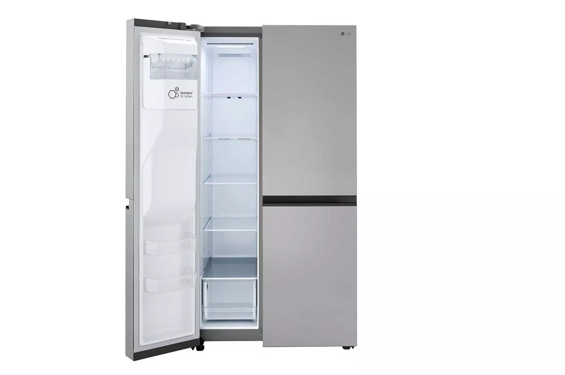 LG 27 cu. ft. Side-by-Side Refrigerator with Smooth Touch Ice Dispenser - Stainless Steel Look (LRSXS2706V)