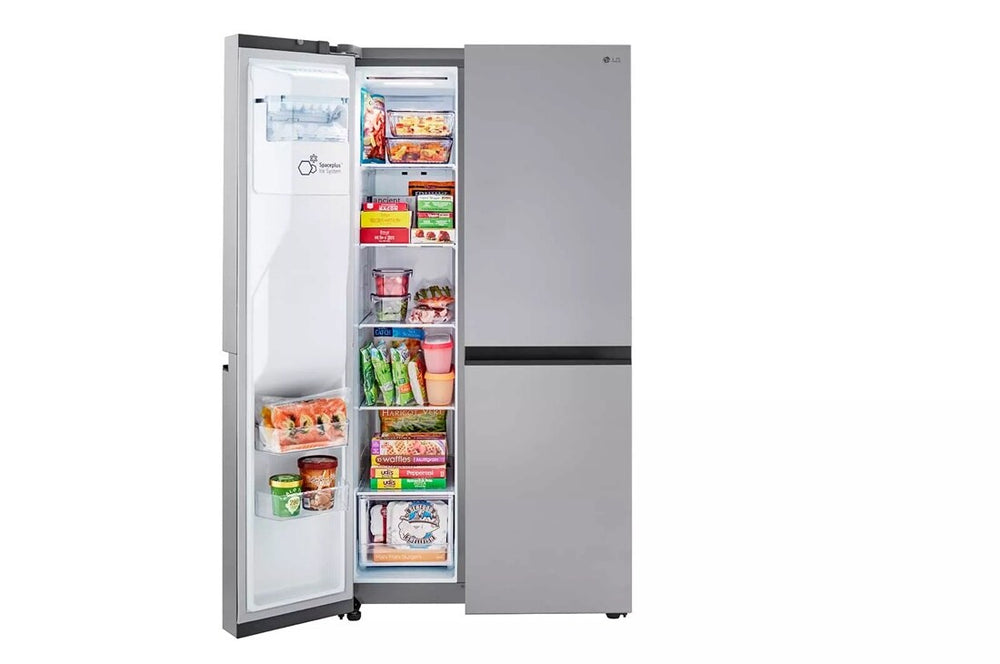 LG 27 cu. ft. Side-by-Side Refrigerator with Smooth Touch Ice Dispenser - Stainless Steel Look (LRSXS2706V)