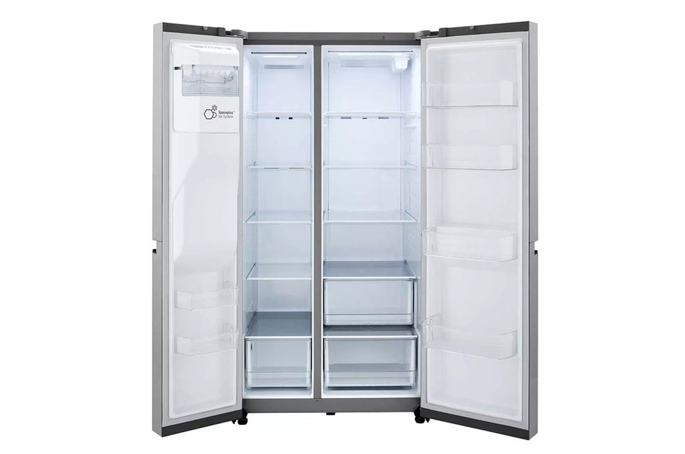 LG 27 cu. ft. Side-by-Side Refrigerator with Smooth Touch Ice Dispenser - Stainless Steel Look (LRSXS2706V)