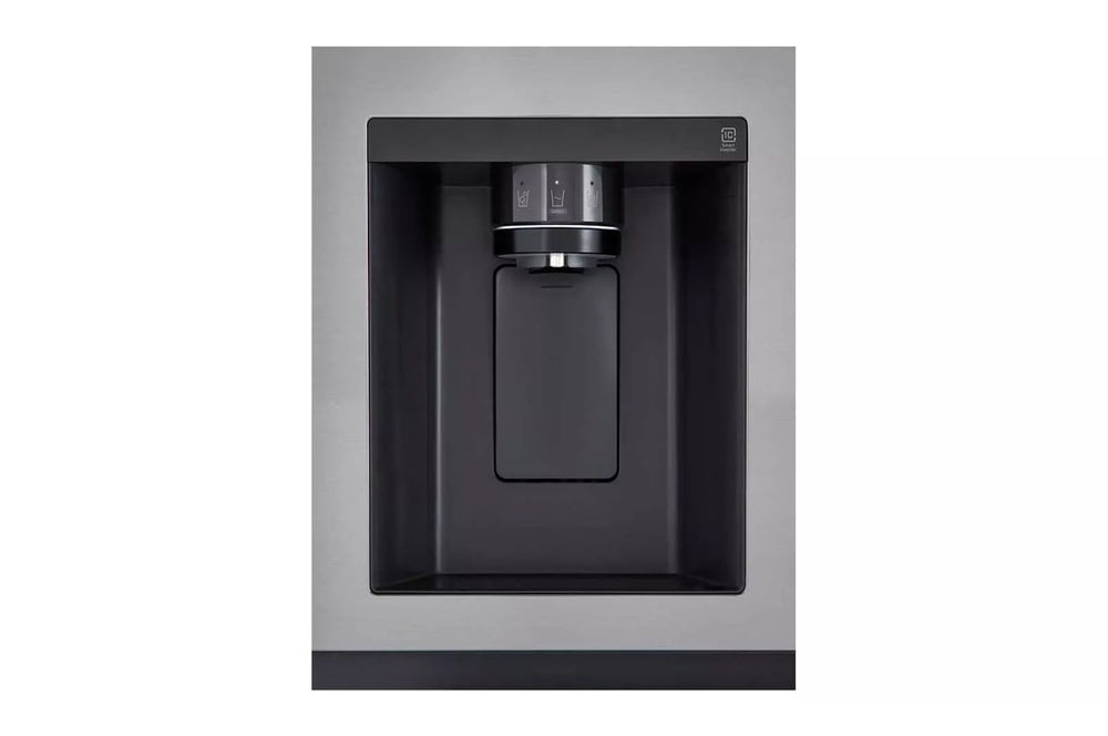 LG 27 cu. ft. Side-by-Side Refrigerator with Smooth Touch Ice Dispenser - Stainless Steel Look (LRSXS2706V)