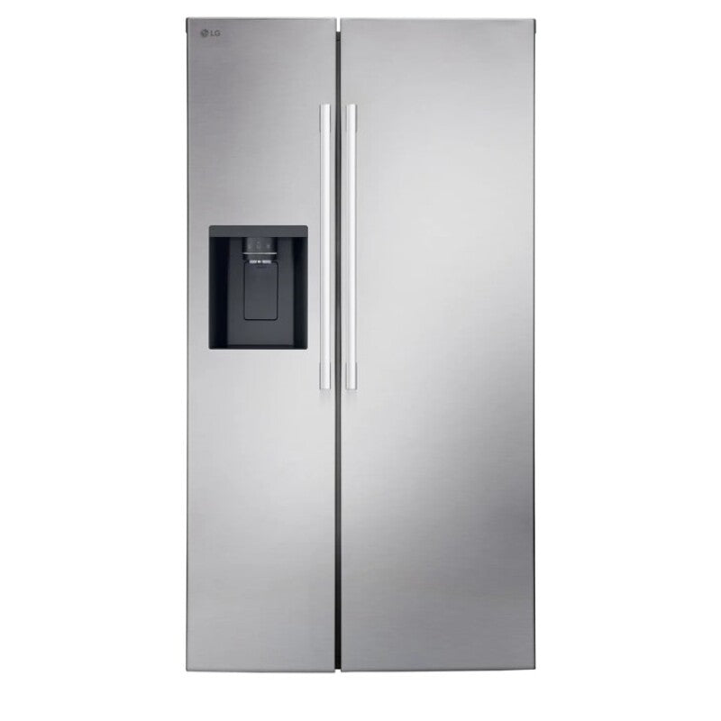 LG 27 cu. ft. Standard-Depth, Side-by-side Refrigerator, with Ice and Water and Bar Handle Design - PrintProof Stainless Steel (LS27T3230S)