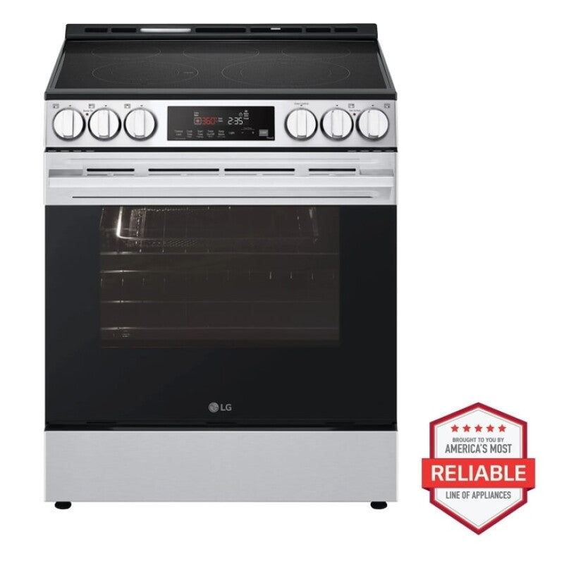 LG 6.3 Cu Ft. Smart Electric Slide-in Range With Air Fry & Easyclean® - Print Proof Stainless Steel (LSEL6333XE)