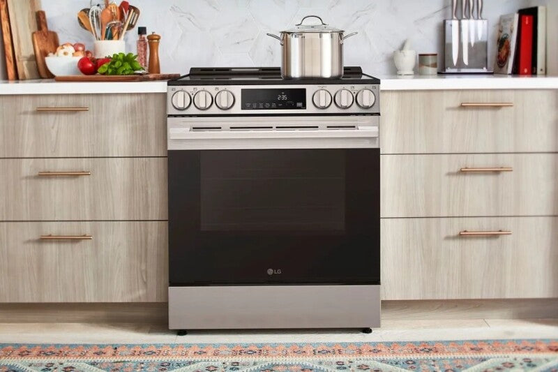 LG 6.3 Cu Ft. Smart Electric Slide-in Range With Air Fry & Easyclean® - Print Proof Stainless Steel (LSEL6333XE)
