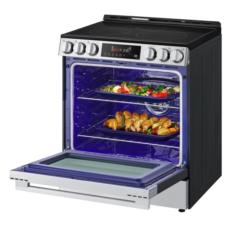 LG 6.3 Cu Ft. Smart Electric Slide-in Range With Air Fry & Easyclean® - Print Proof Stainless Steel (LSEL6333XE)
