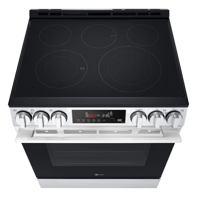 LG 6.3 Cu Ft. Smart Electric Slide-in Range With Air Fry & Easyclean® - Print Proof Stainless Steel (LSEL6333XE)