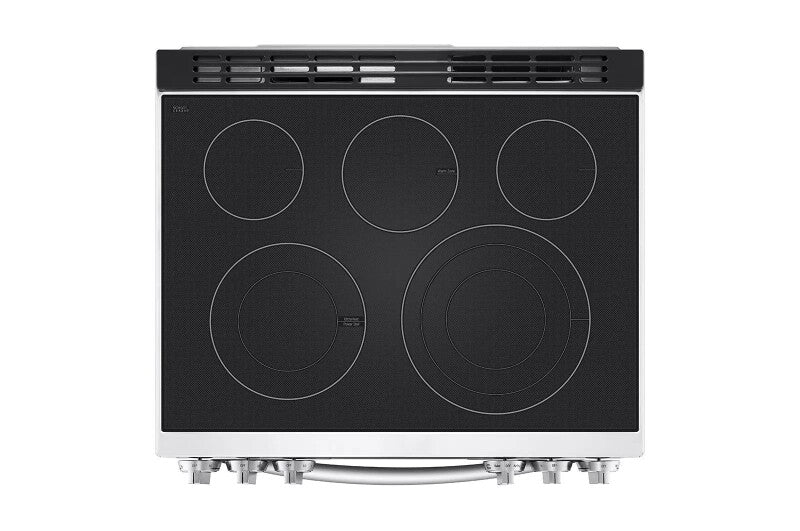 LG 6.3 cu ft. Smart wi-fi Enabled ProBake Convection® InstaView® Electric Slide-In Range with Air Fry - Print Proof Stainless Steel (LSEL6335F)
