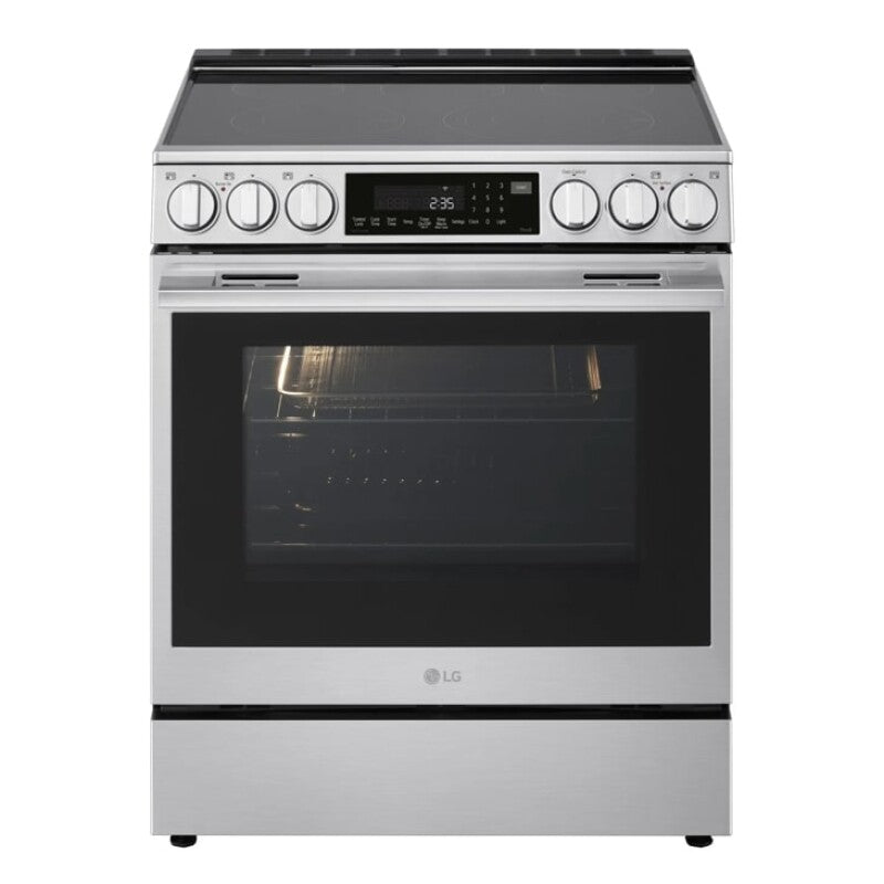 LG 6.3 Cu. Ft. Smart Electric Slide-in Range With Instaview®, Probake Convection®, And Air Fry - Print Proof Stainless Steel (LSEL6337XE)