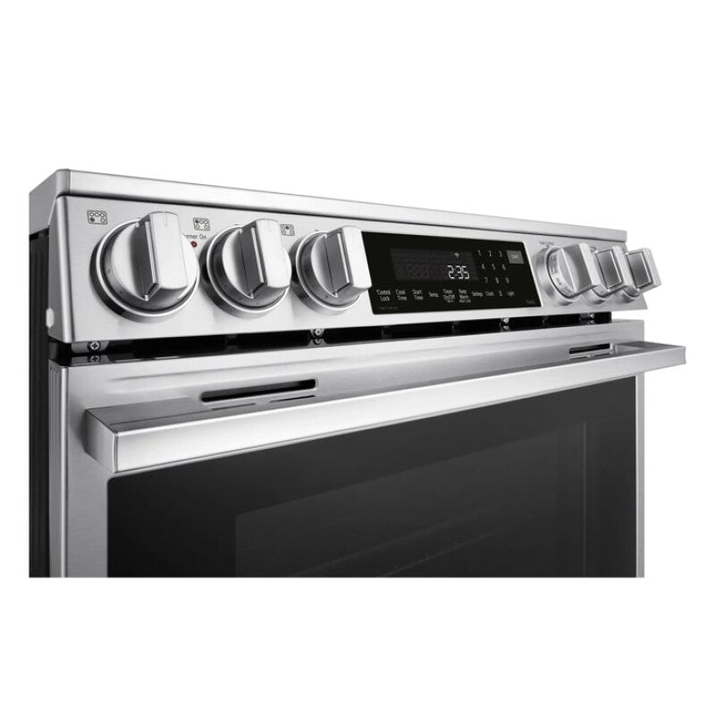 LG 6.3 Cu. Ft. Smart Electric Slide-in Range With Instaview®, Probake Convection®, And Air Fry - Print Proof Stainless Steel (LSEL6337XE)
