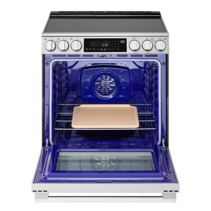 LG 6.3 Cu. Ft. Smart Electric Slide-in Range With Instaview®, Probake Convection®, And Air Fry - Print Proof Stainless Steel (LSEL6337XE)