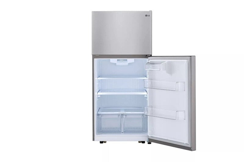 LG 20 cu. ft. Top Freezer Refrigerator - Stainless Steel (LTCS20020S)