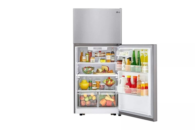 LG 20 cu. ft. Top Freezer Refrigerator - Stainless Steel (LTCS20020S)