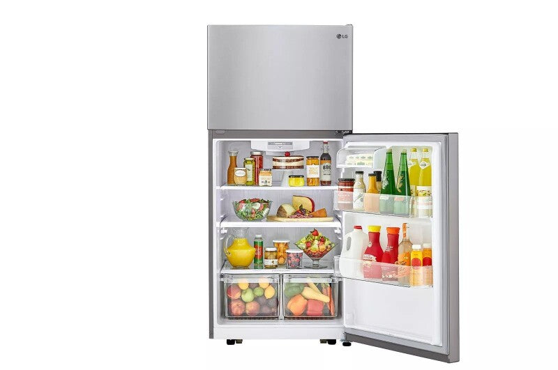 LG 20 cu. ft. Top Freezer Refrigerator - Stainless Steel (LTCS20030S)